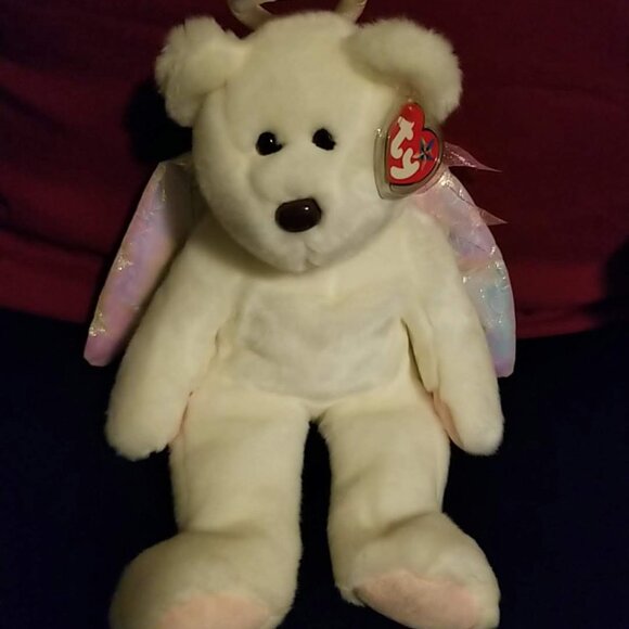 Ty Halo Bear Beanie Buddy, NWT - Picture 5 of 10
